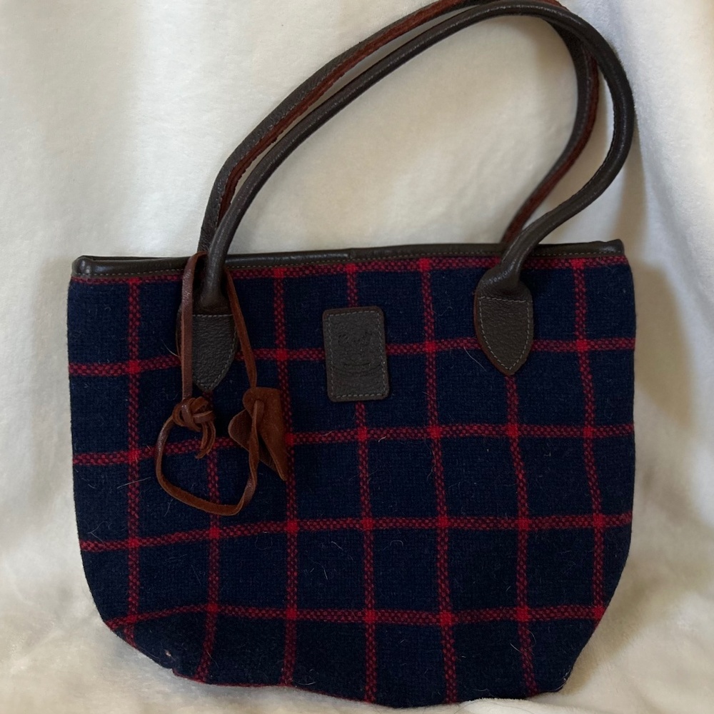 Glasgow Barrhead Leather and tweed purse